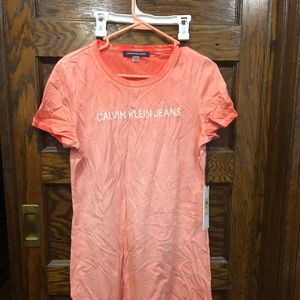 Calvin Klein t-shirt tie dyed dress